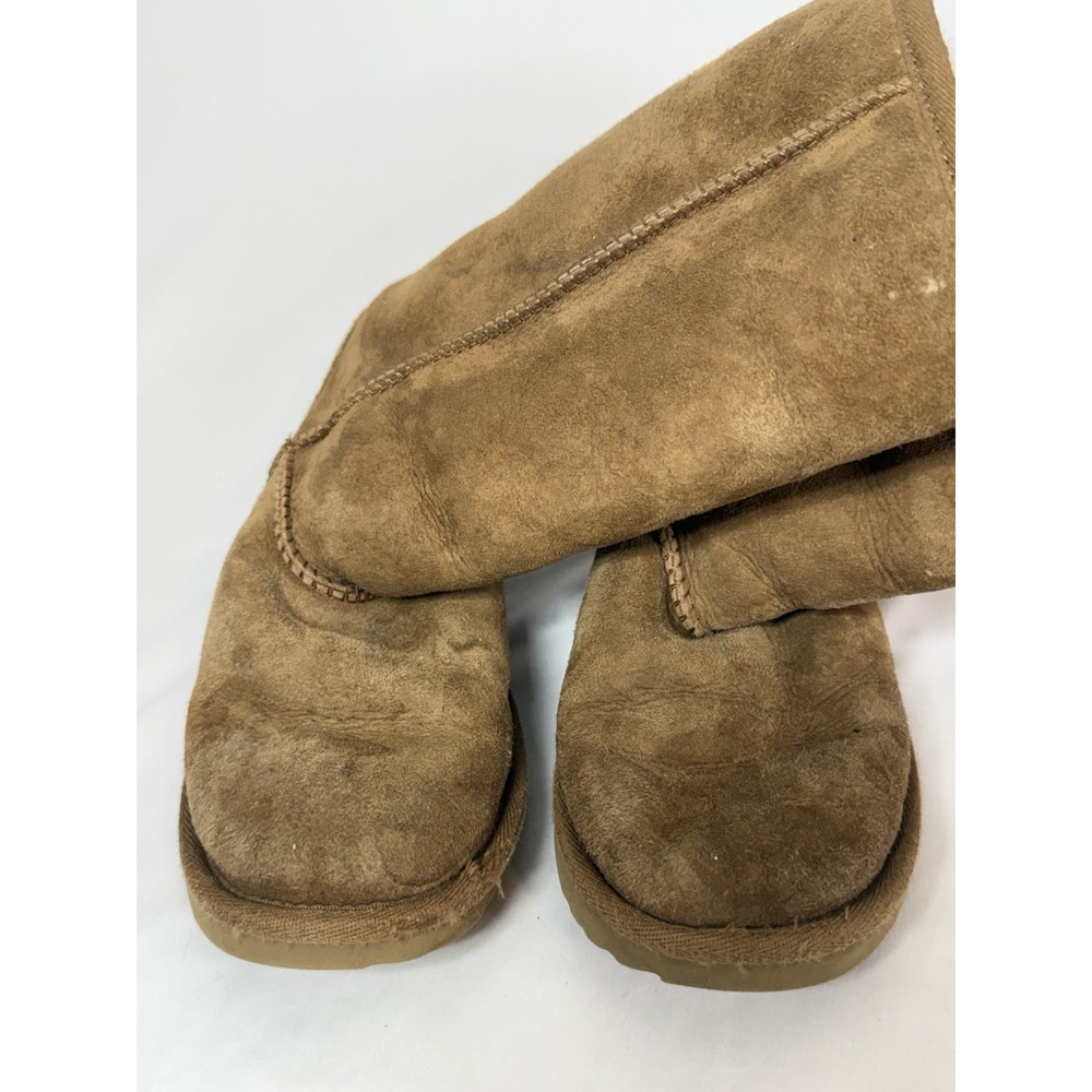 UGG Australia Classic Tall Chestnut Brown Suede Boots Youth Size 1 WORN - Picture 3 of 12